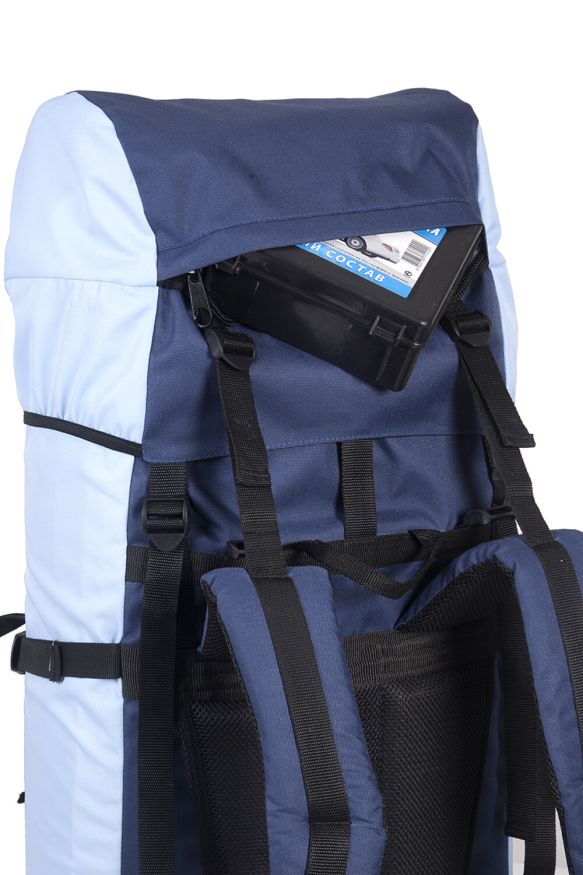 Рюкзак туристический Оптимал 4, синий-голубой, 90 л, ТАЙФ