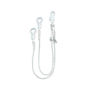 Строп из полиамидного каната шестнадцатипрядный двухветьевой регулируемый (Вдр(16) кр-03 кр-03 кр-04 ков.)