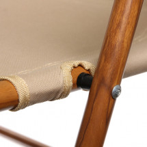 Кресло складное 2-местное с подлокотниками до 160 кг, 113*46*75 см, бежевый, каркас алюминий