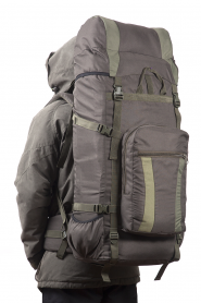 Рюкзак туристический Таймтур 3, тем.олива, 60 л, ТАЙФ