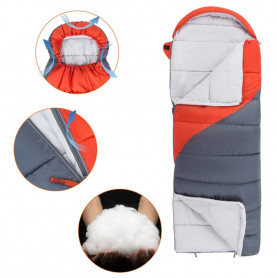 Спальный мешок Valley 330 -4C, оранжевый, левый, King Camp