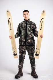 Лыжи РЫБАЦКИЕ, длина 120 см, дерево-пластик, ширина 110 мм