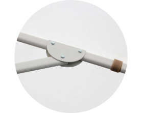 Зонт круглый (d=3.5м, 8 спиц) сталь, с воланом