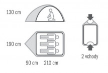 BEAST палатка, 3, светло-зеленый