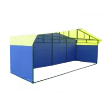 Торговая палатка Домик 6х2, каркас из квадратной трубы 40х20 и 20x20 мм